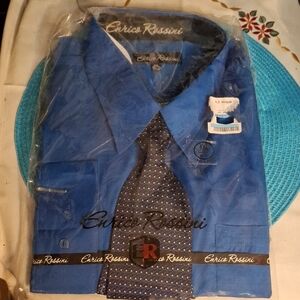 Blue Dress Shirt for Men